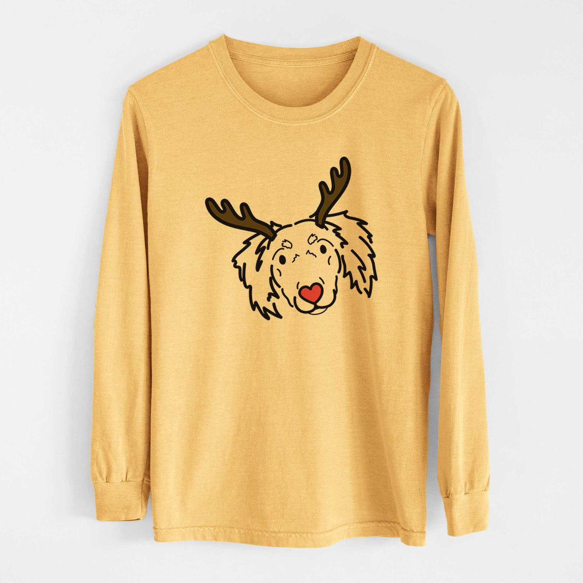 Red Nose Dachshund Mix - Tilly - Heavyweight 100% Cotton Long Sleeve