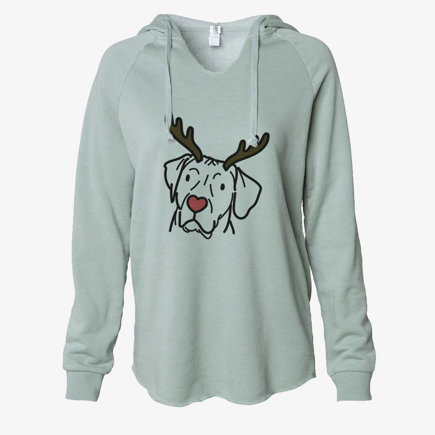 Red Nose Rhodesian Ridgeback - Tito - Cali Wave Hooded Sweatshirt