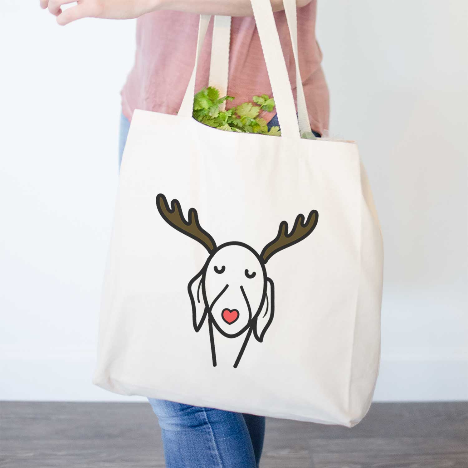 Red Nose Whippet - Tote Bag