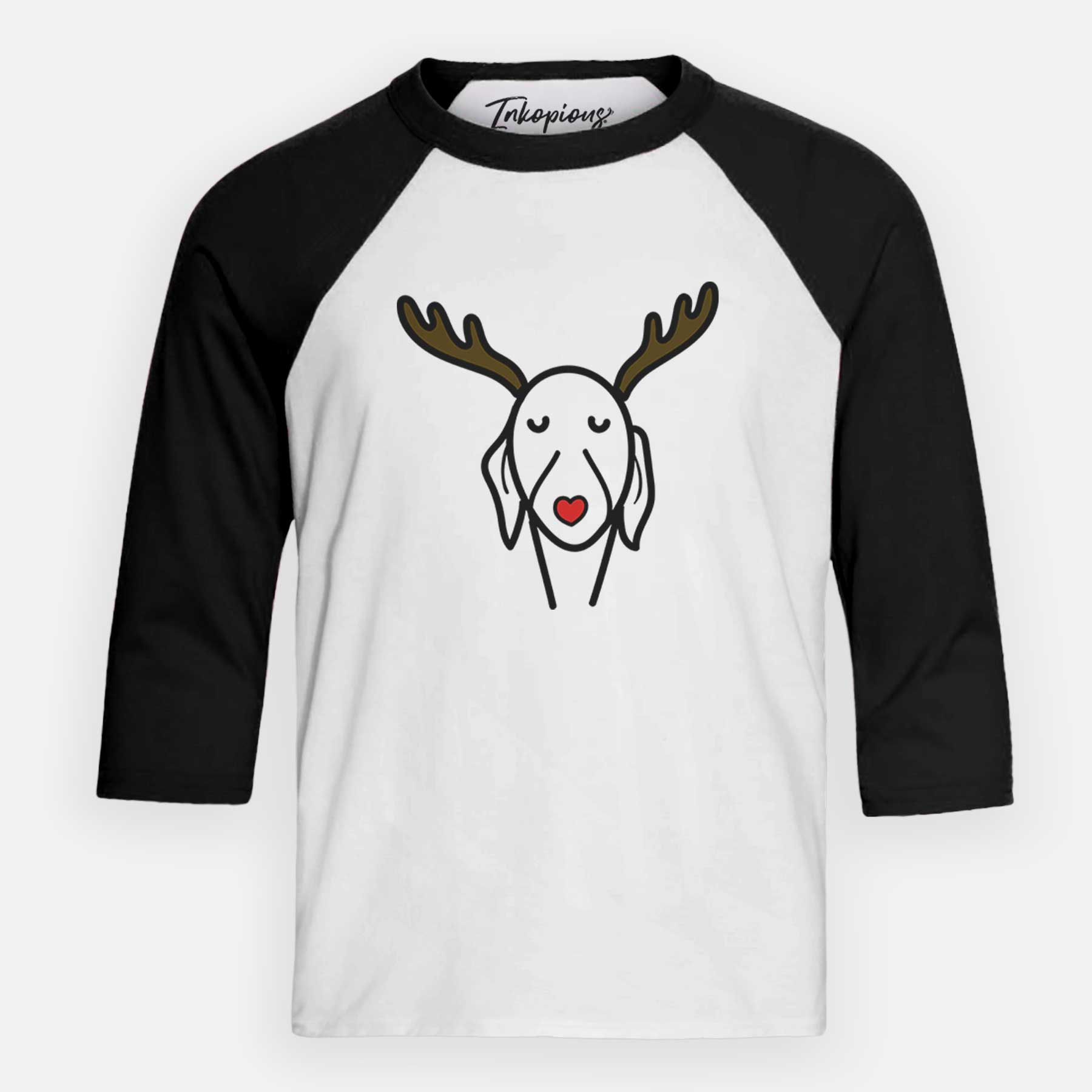 Red Nose Whippet - Youth 3/4 Long Sleeve