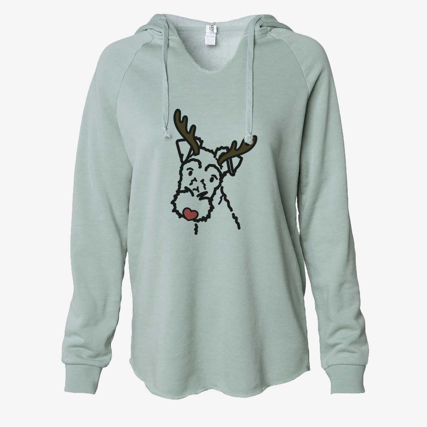 Red Nose Wire Fox Terrier - Cali Wave Hooded Sweatshirt