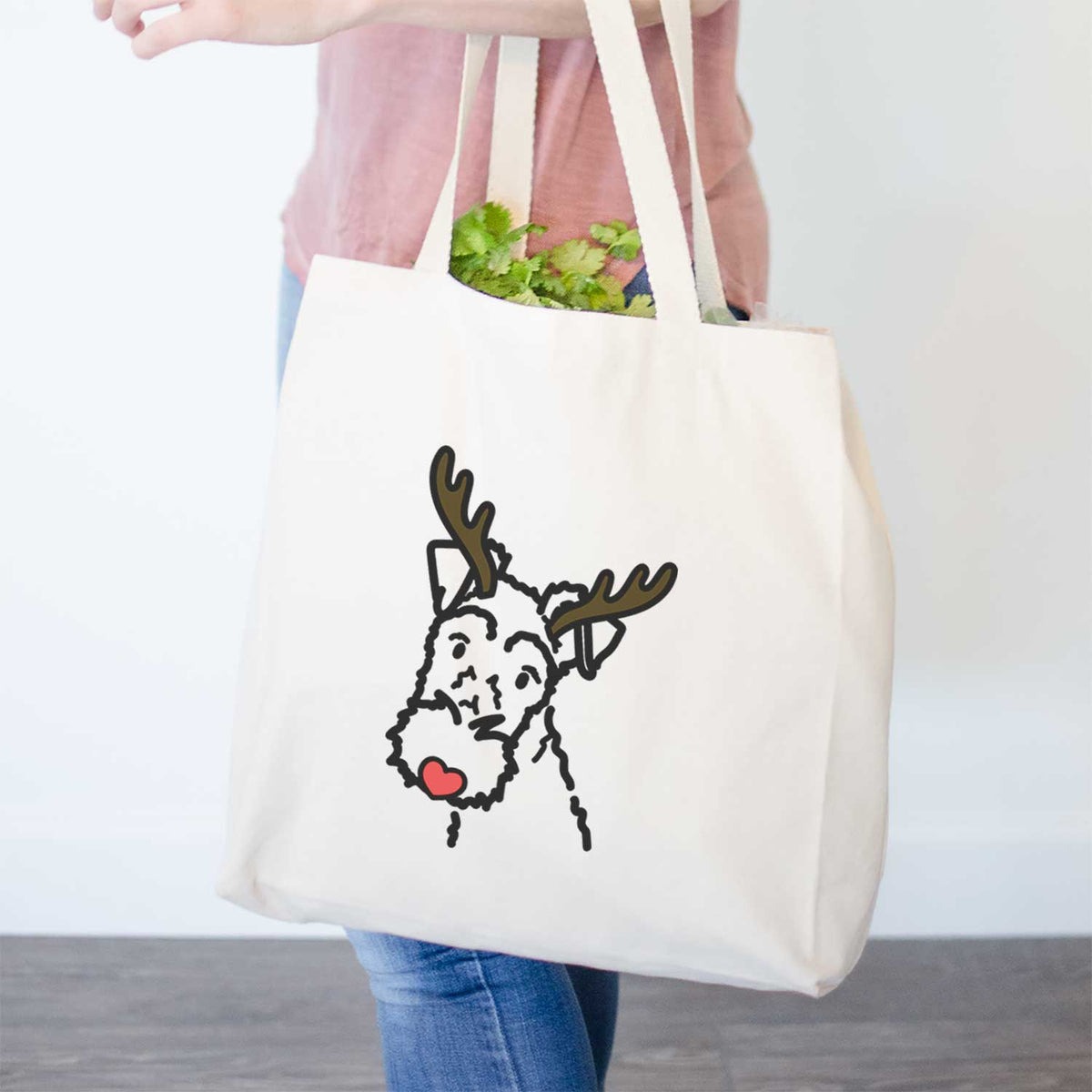 Red Nose Wire Fox Terrier - Tote Bag