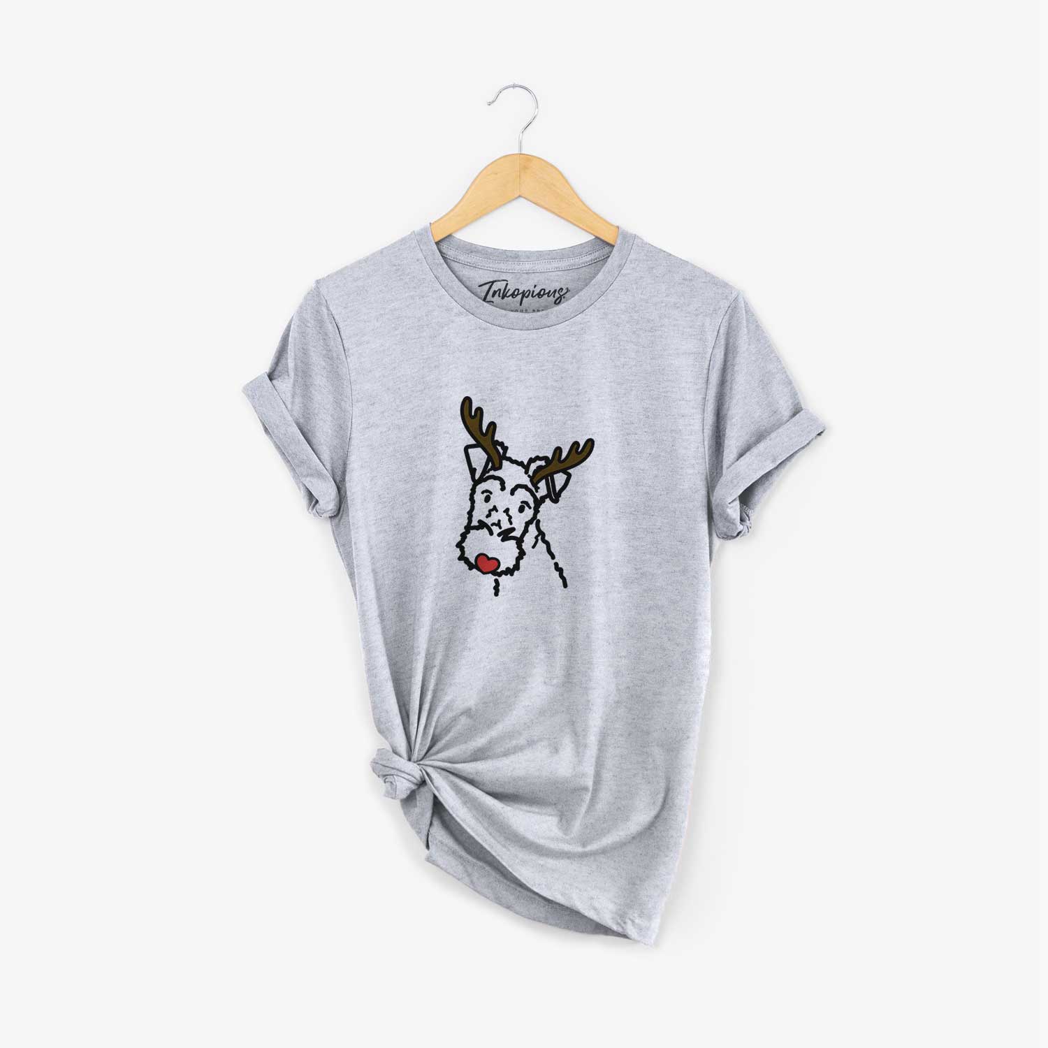 Red Nose Wire Fox Terrier - Unisex Crewneck