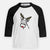 Red Nose Wire Fox Terrier - Youth 3/4 Long Sleeve