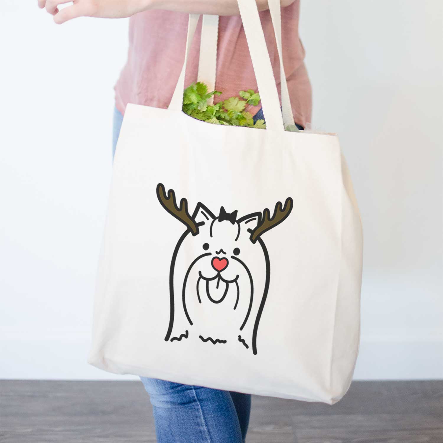 Red Nose Yorkshire Terrier - Tote Bag