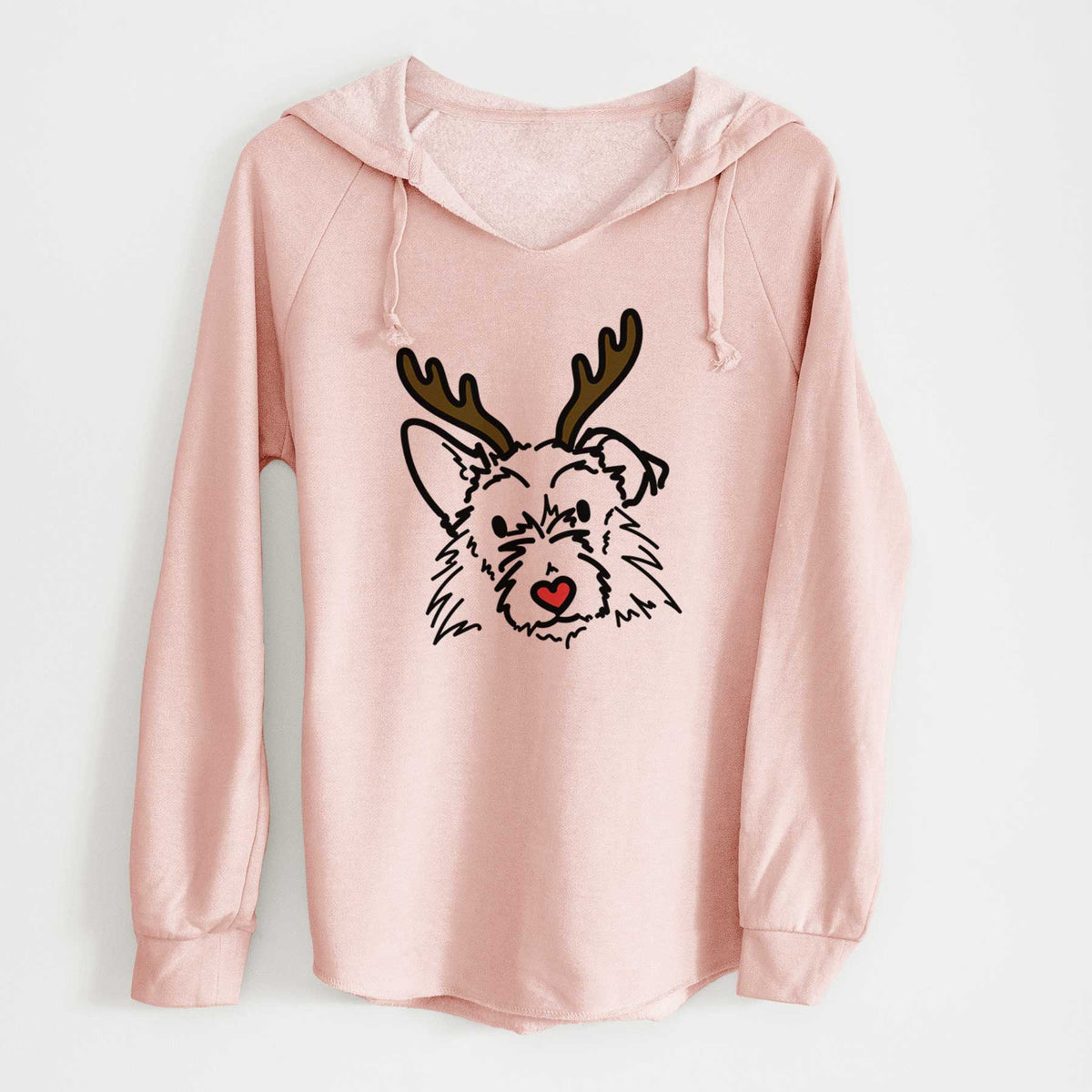 Red Nose Terrier Mix - Ziggy - Cali Wave Hooded Sweatshirt