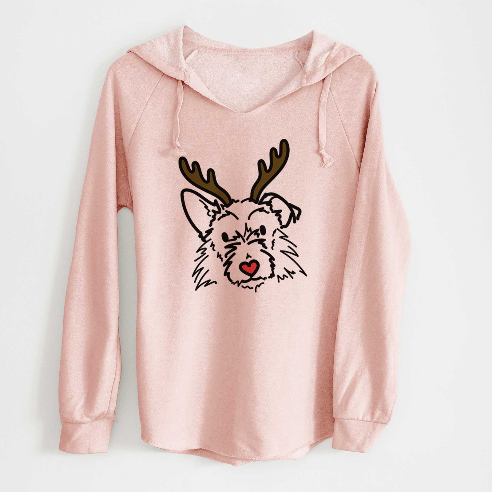 Red Nose Terrier Mix - Ziggy - Cali Wave Hooded Sweatshirt