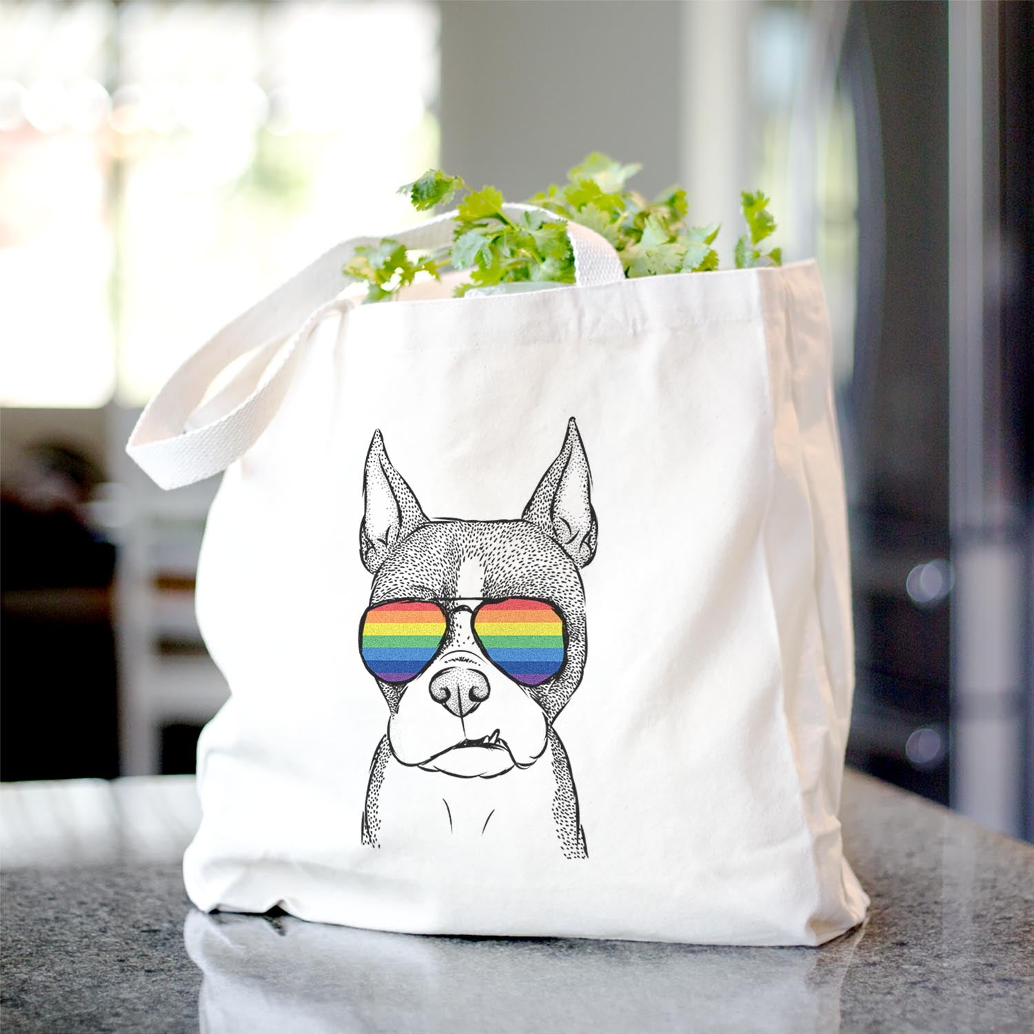 Bean the Boston Terrier - Tote Bag