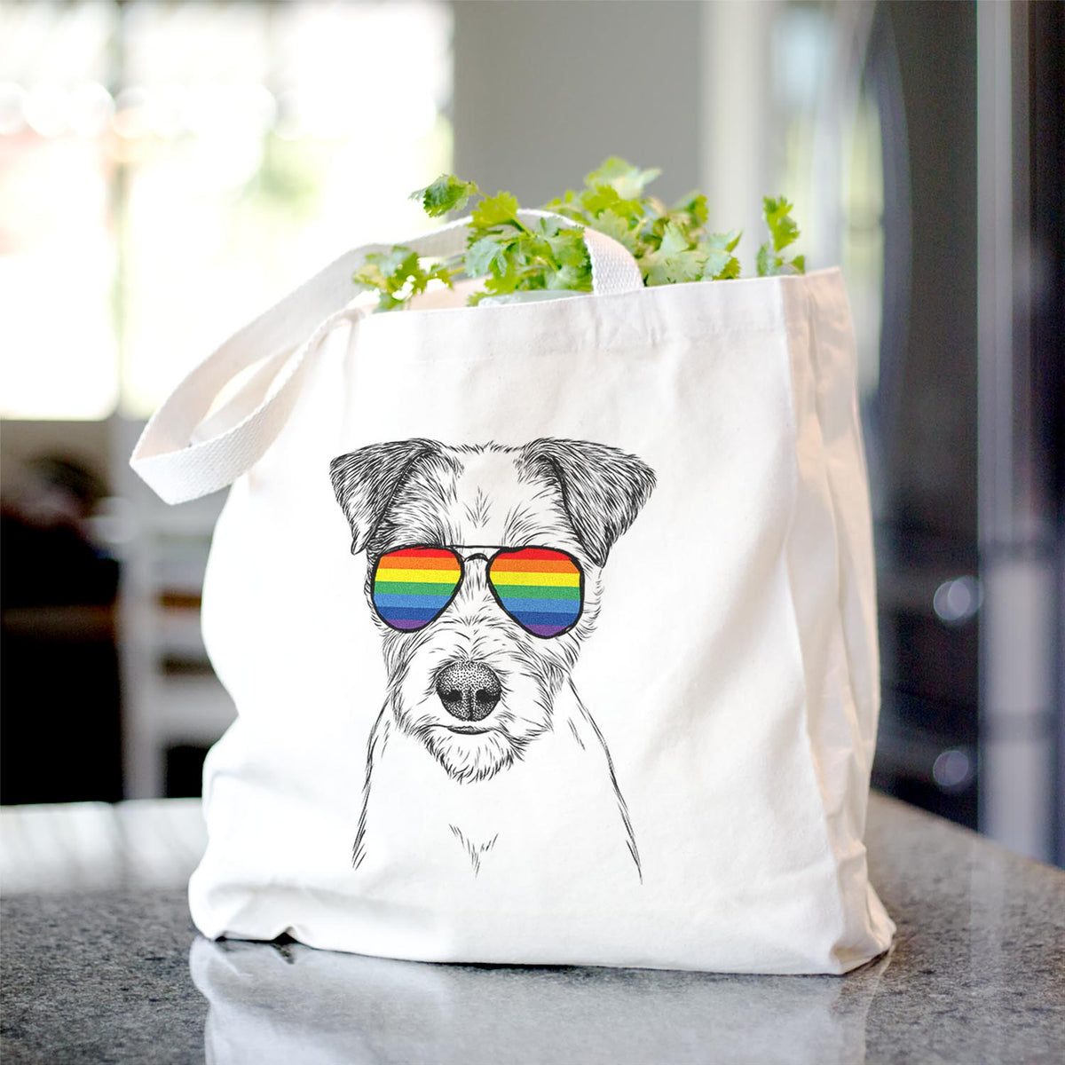 Bogart the Parsons Russell Terrier - Tote Bag