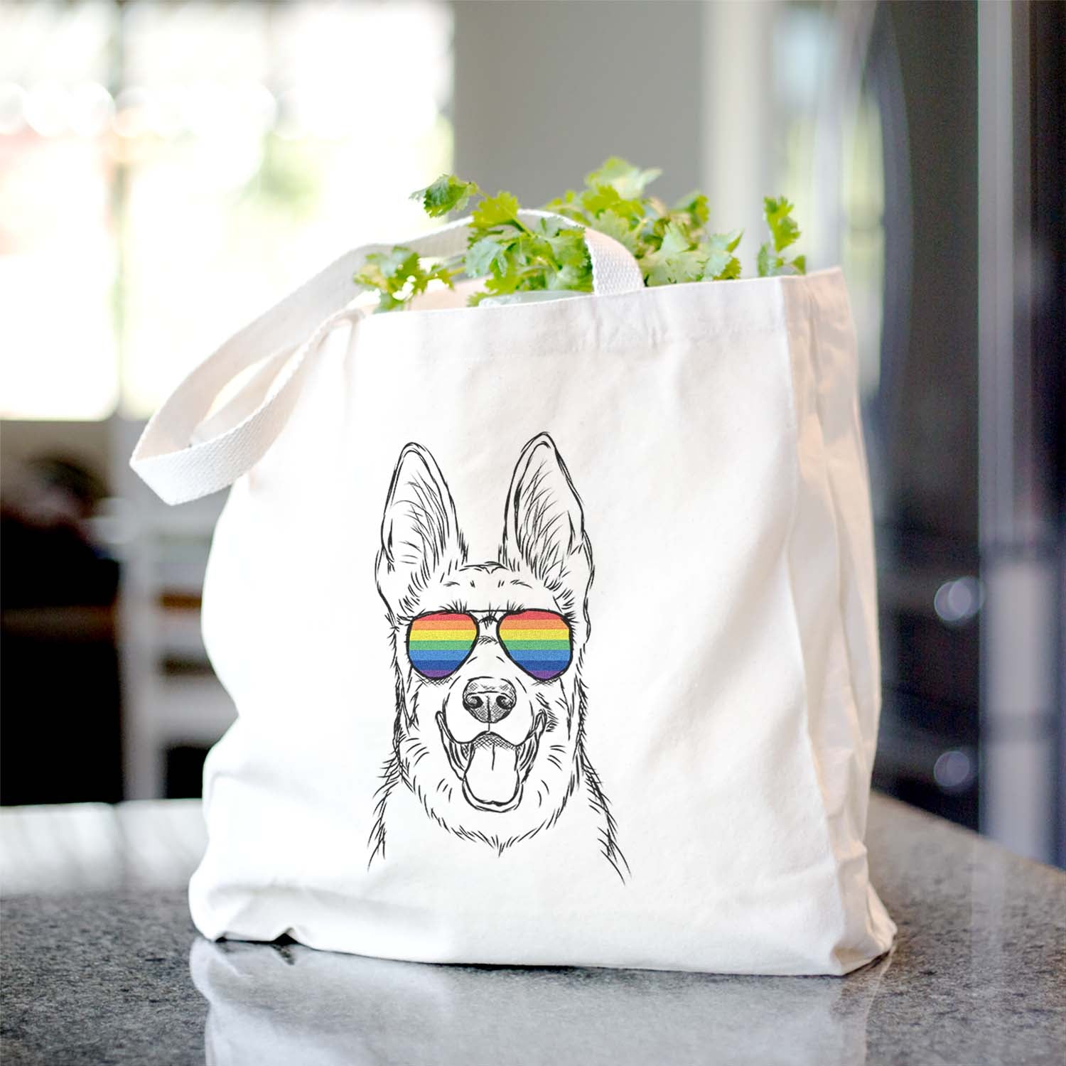 Brutus the German Shepherd - Tote Bag