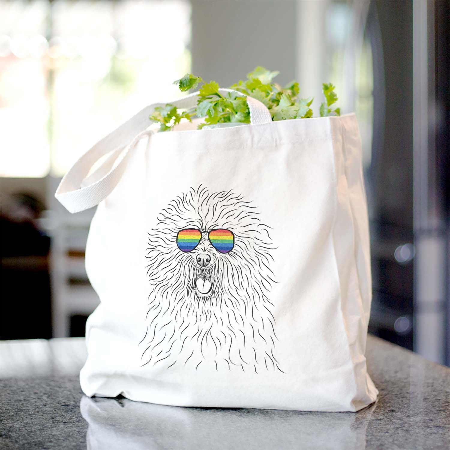 Cozie the Old English Sheepdog - Tote Bag