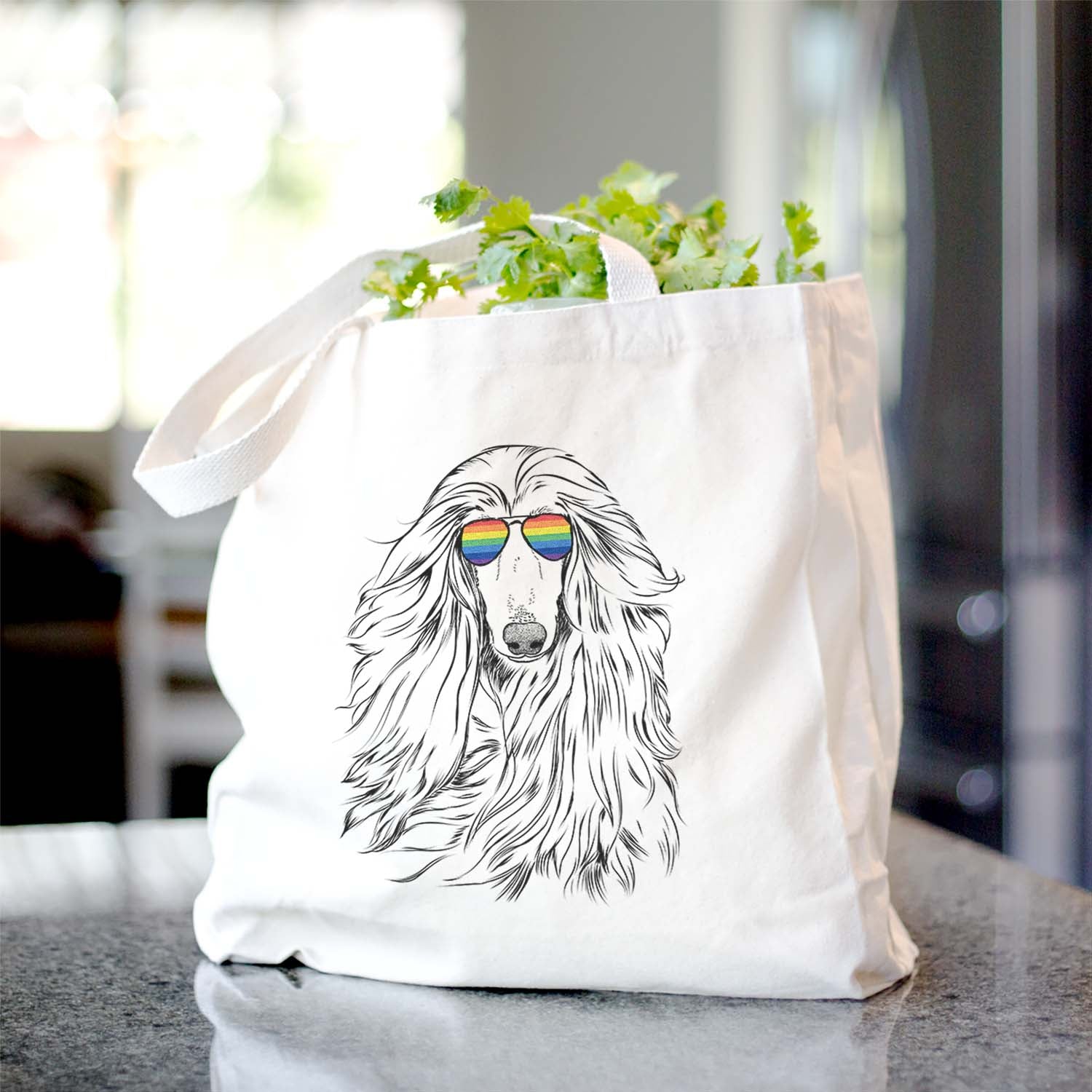 Fabio the Afghan Hound - Tote Bag