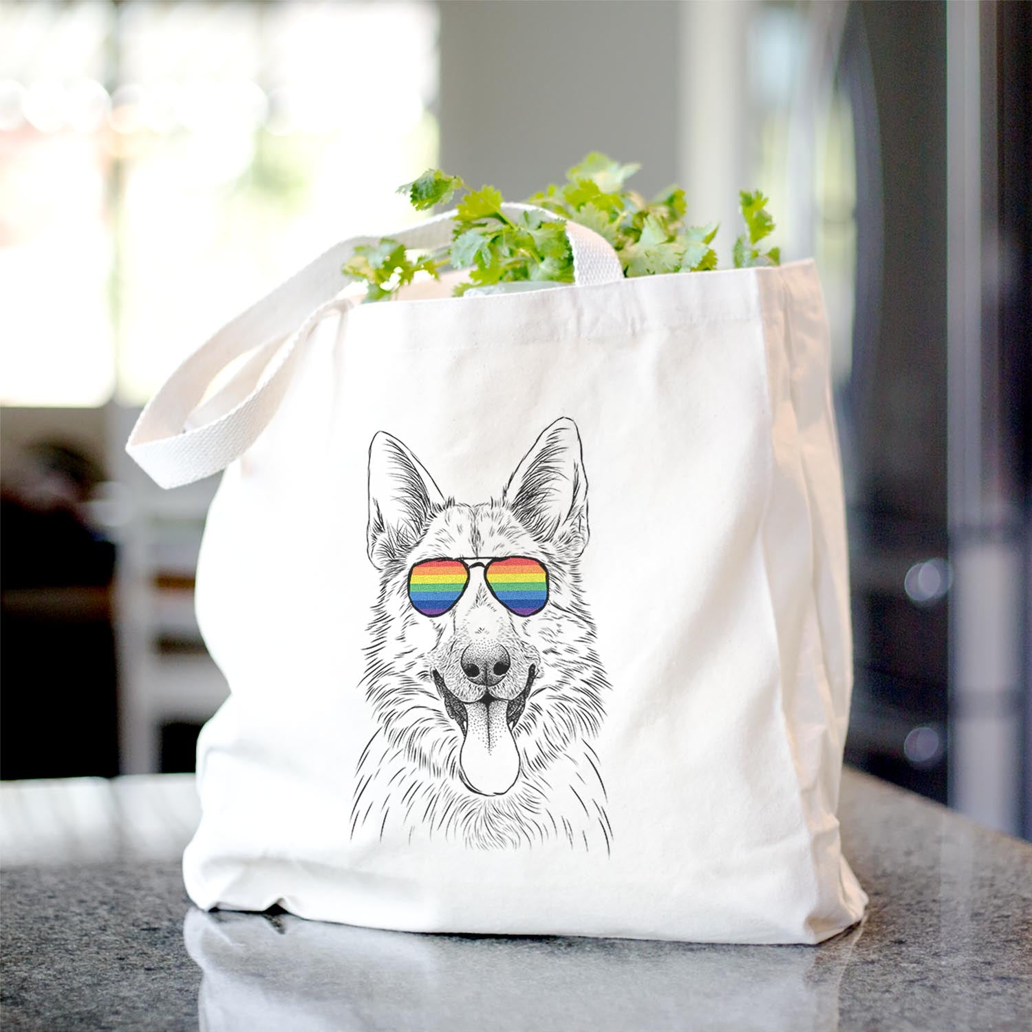 Grace the German Shepherd - Tote Bag