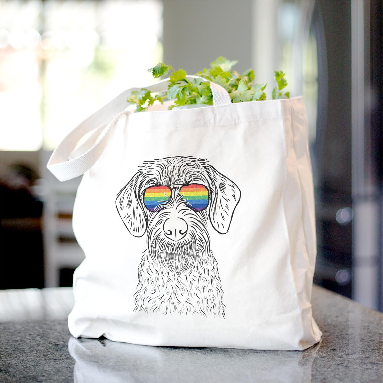 Gus the German Wirehaired Pointer - Tote Bag
