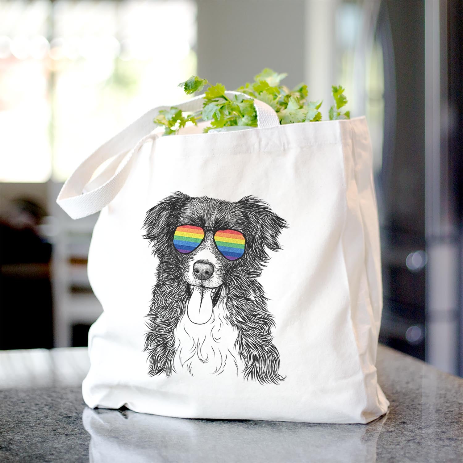 Indi the Border Collie - Tote Bag