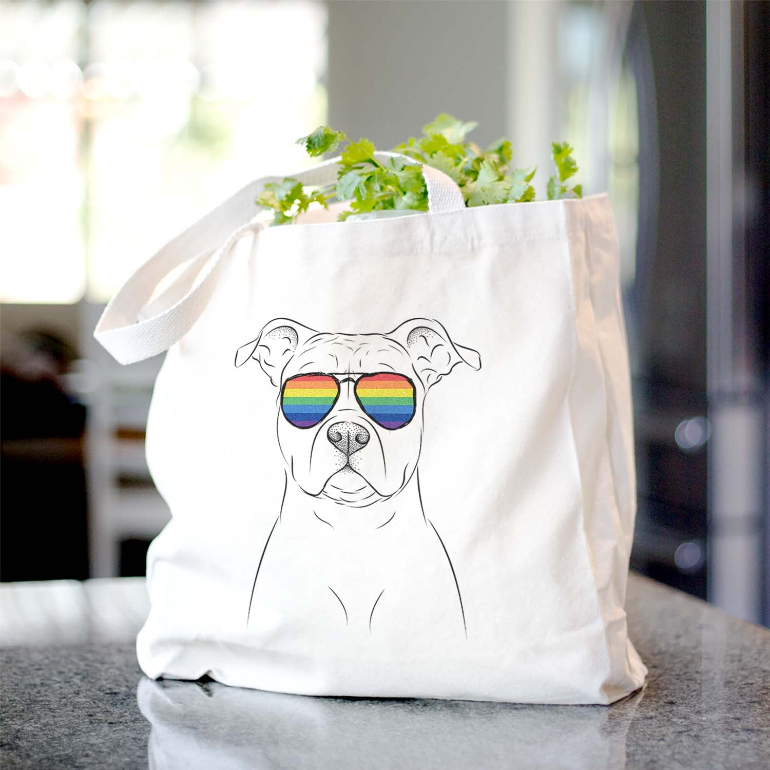 Jethro the American Staffordshire Terrier - Tote Bag