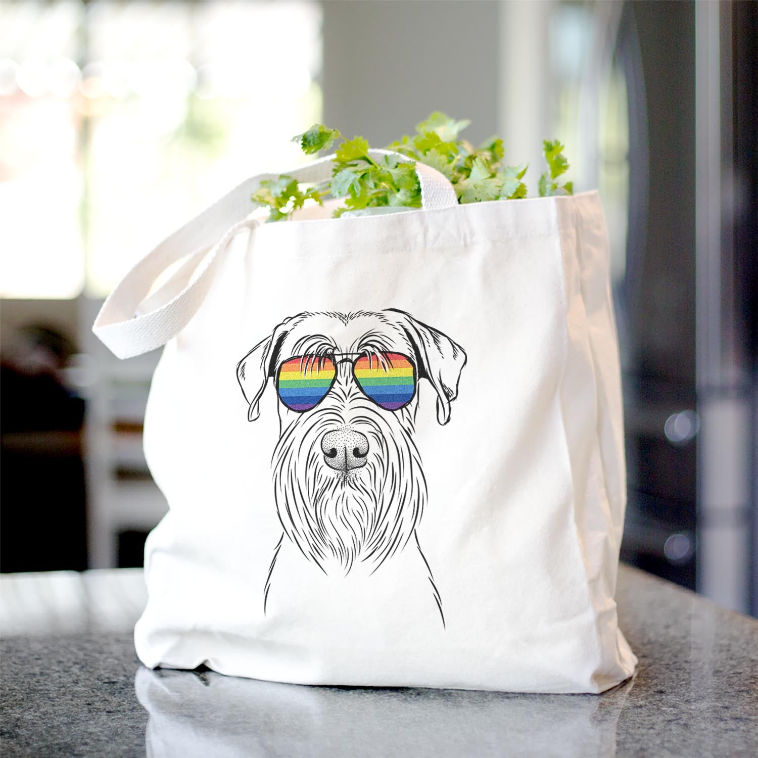 Milton the Standard Schnauzer - Tote Bag