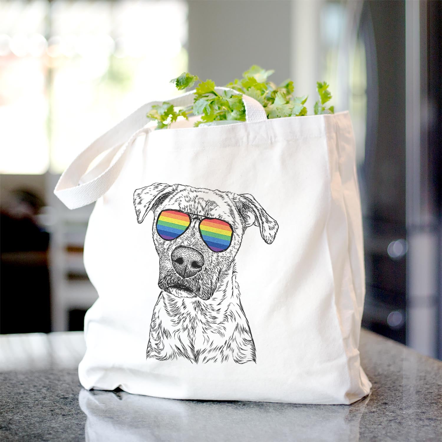 Monster Baby the Pitbull Mix - Tote Bag