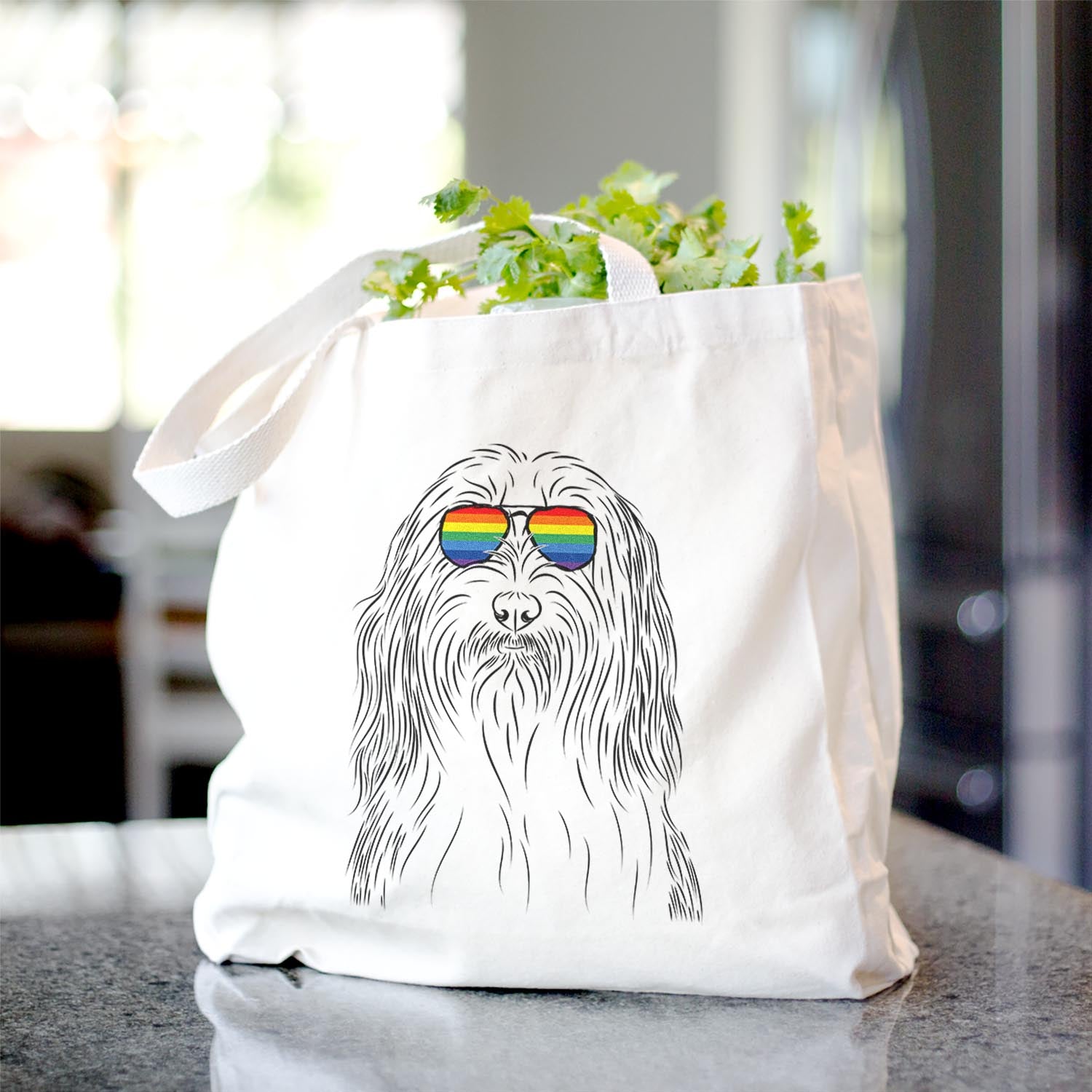 Murray the Bearded Collie - Tote Bag