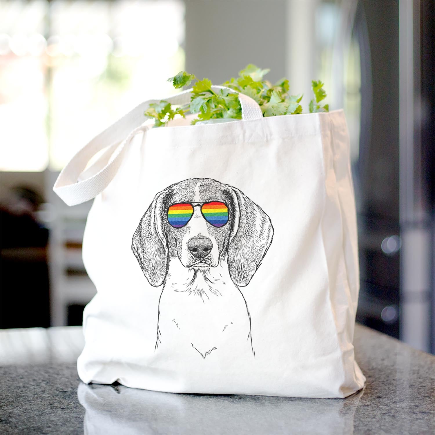 Orin the Treeing Walker Coonhound - Tote Bag