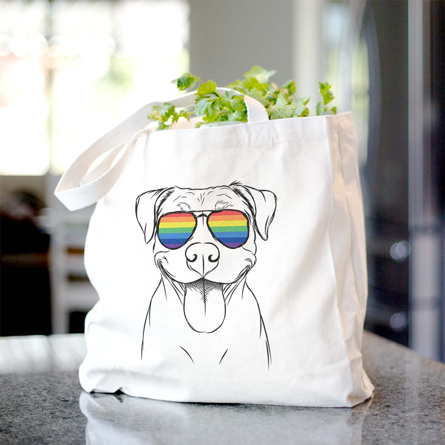 Parker the Pitbull - Tote Bag