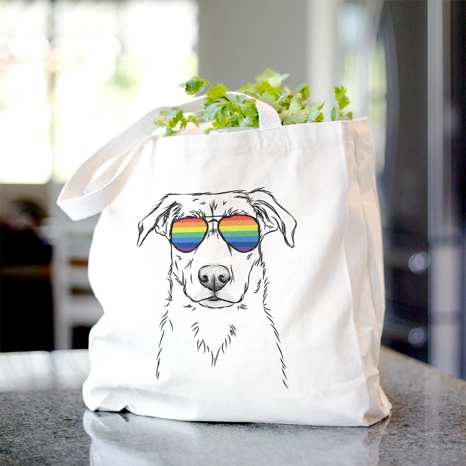 Peanut the Lab Mix - Tote Bag