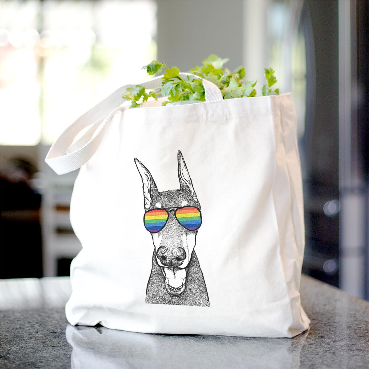 Sir Duke the Doberman Pinscher - Tote Bag