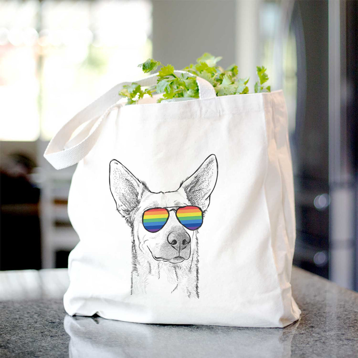 Ember the Shepherd Mix - Tote Bag
