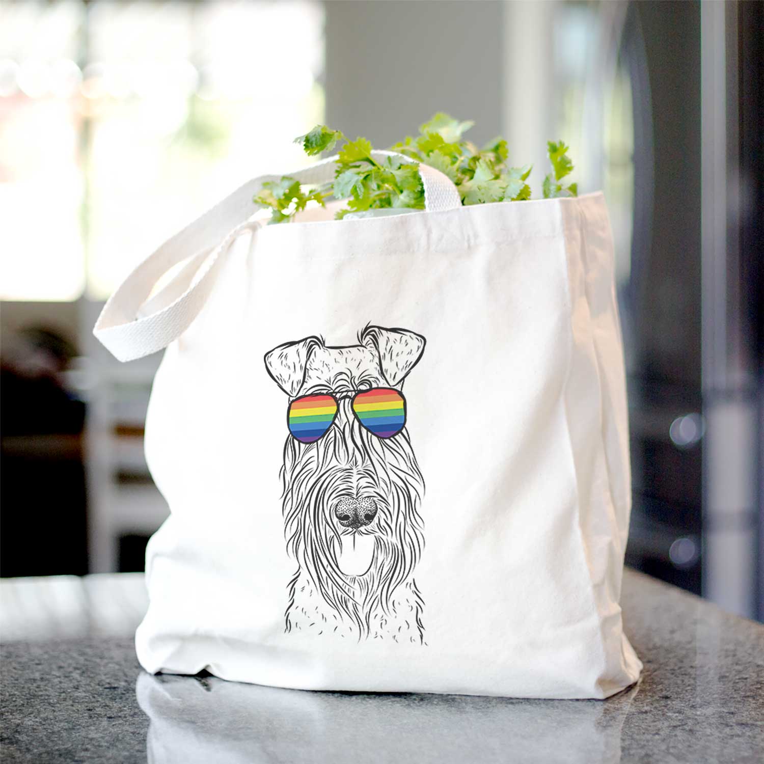 Kricket the Kerry Blue Terrier - Tote Bag