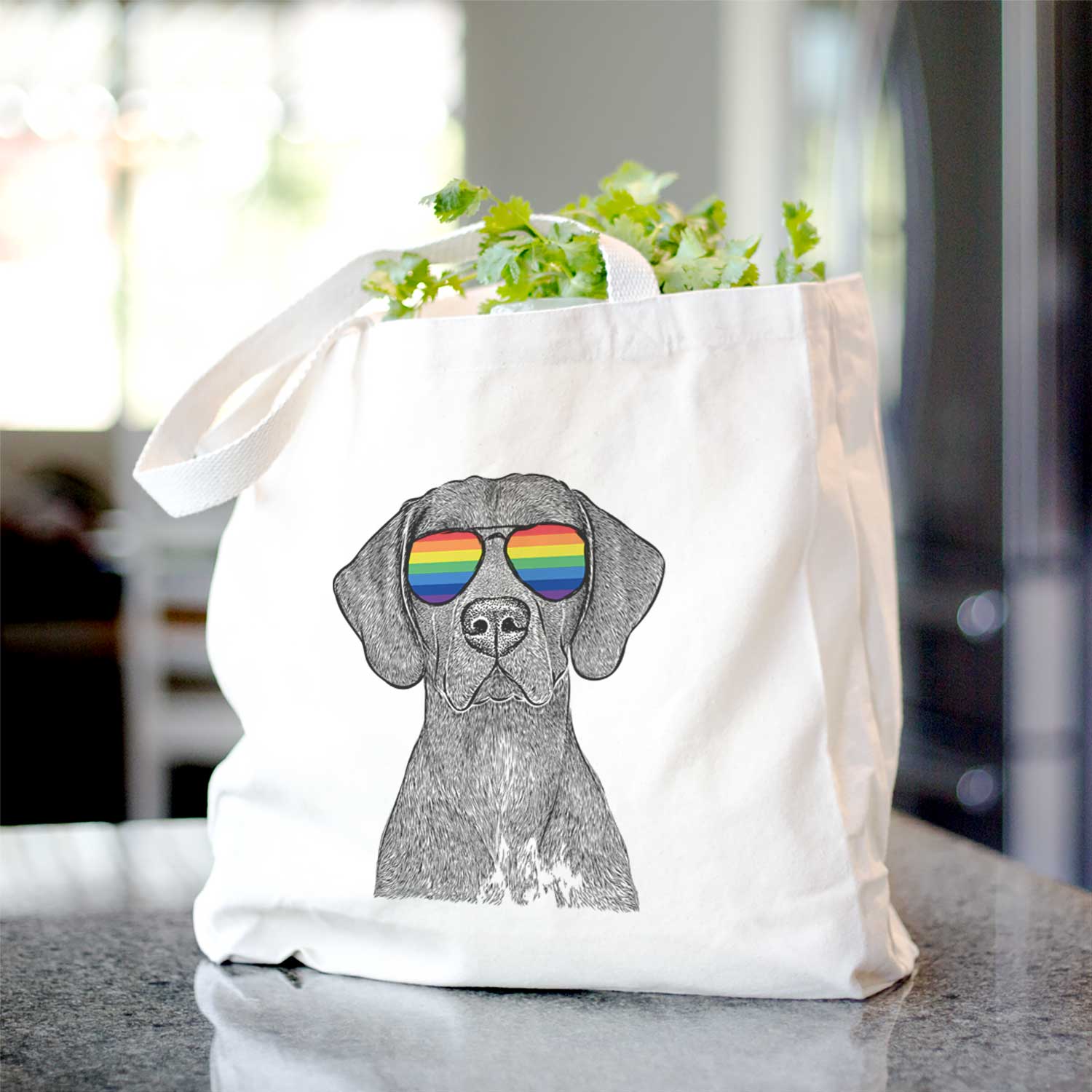 Lucifer the German Shorthaired Pointer - Tote Bag