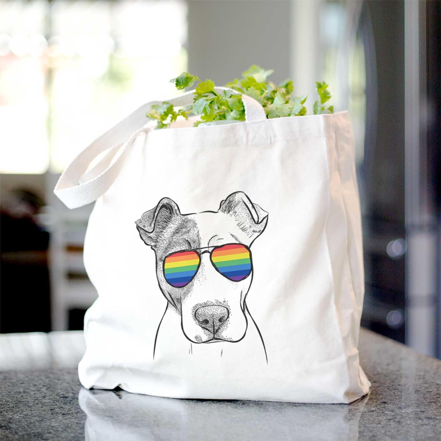 Manchi the Pitbull Mix - Tote Bag