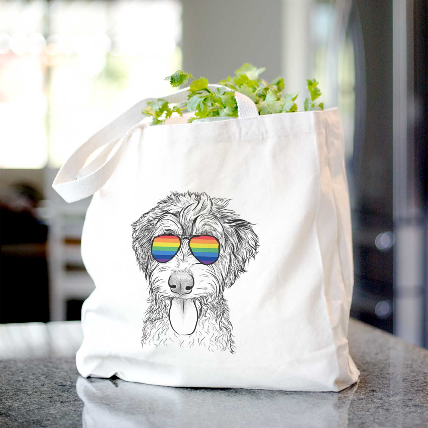 Myrtle Mae the Aussiedoodle - Tote Bag