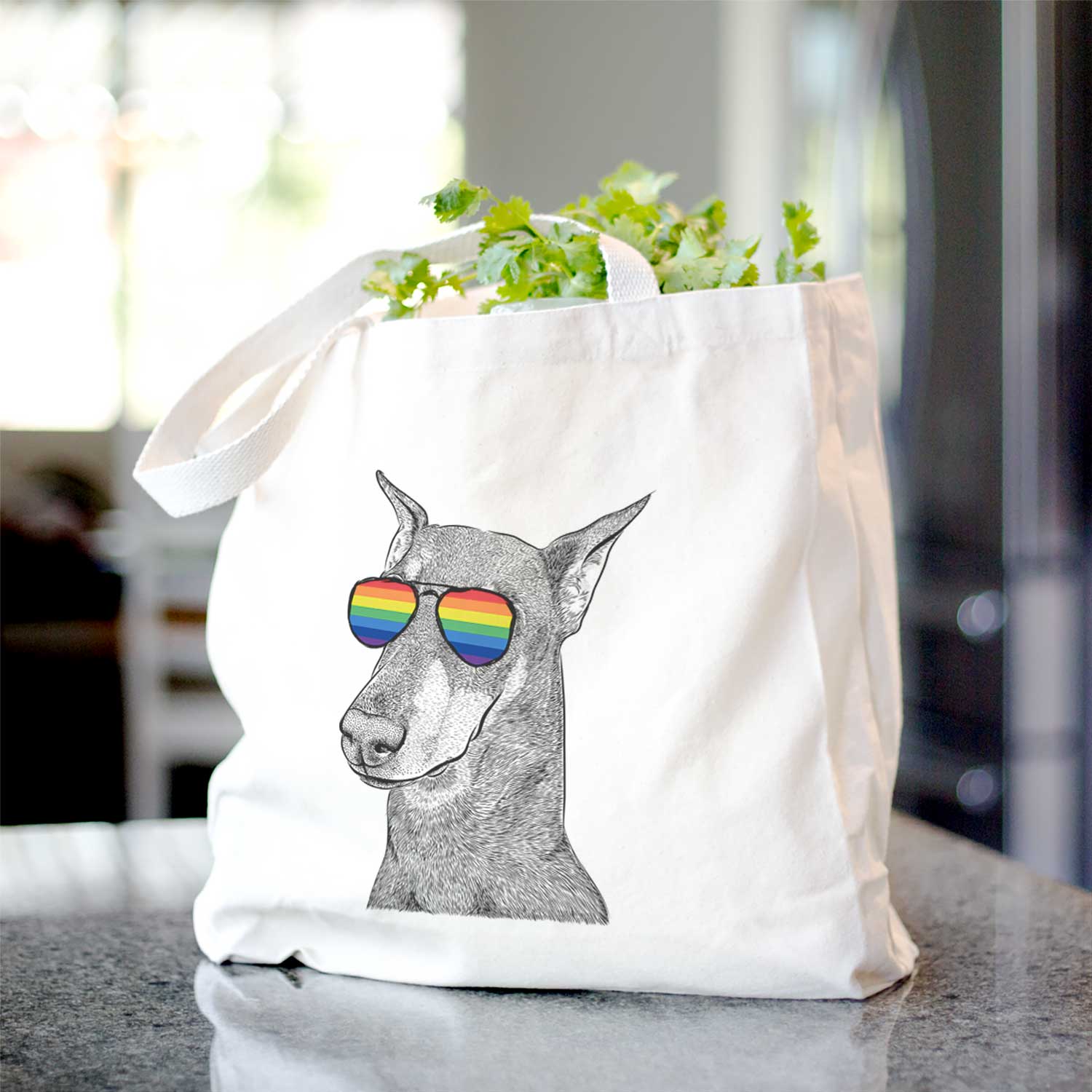 Shelby the Doberman Pinscher - Tote Bag