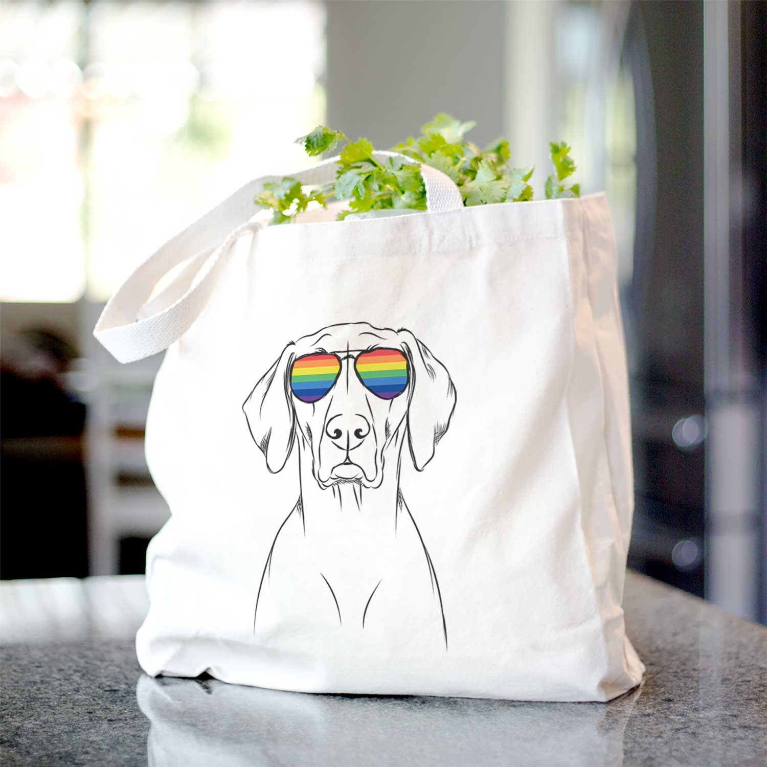 Walter the Weimaraner - Tote Bag