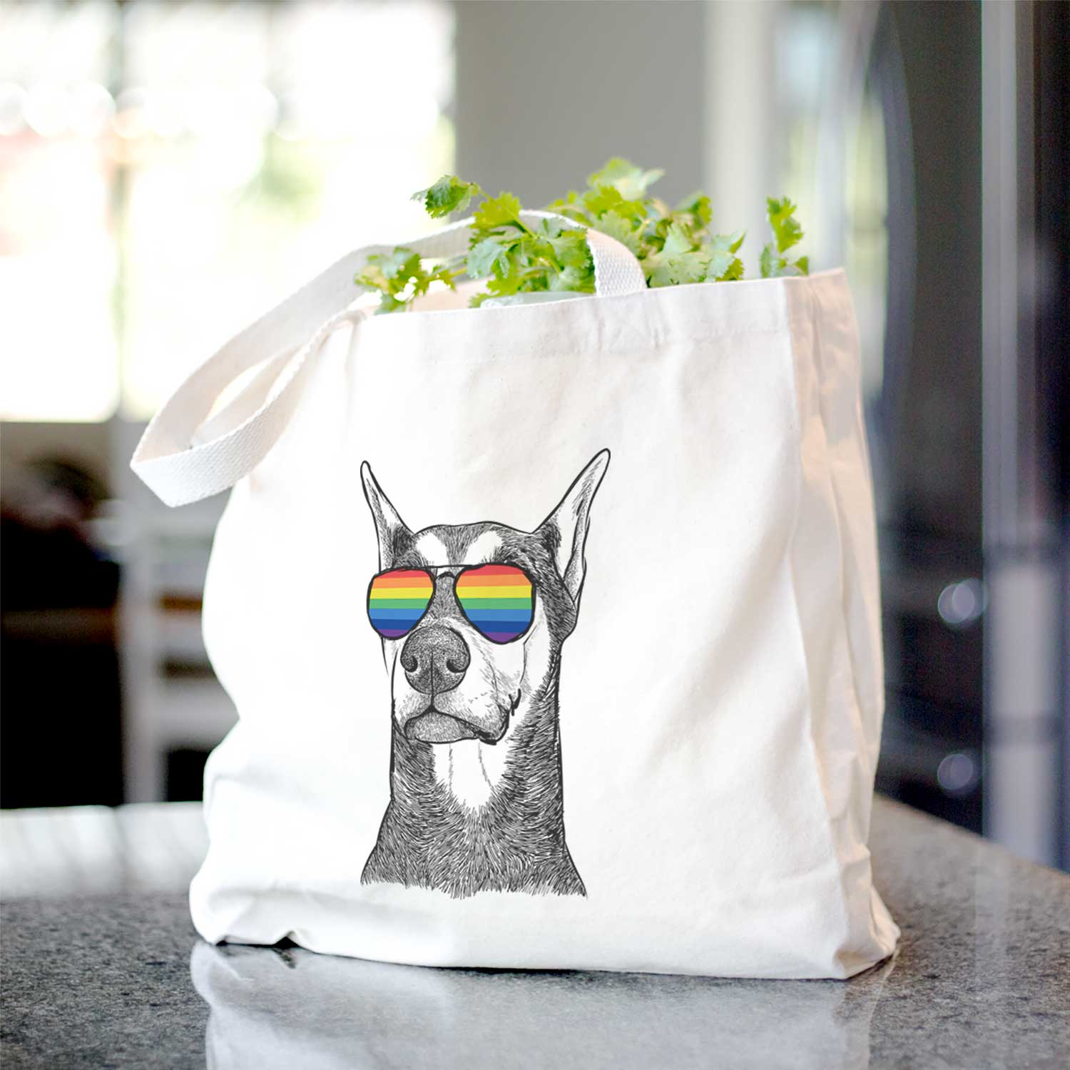 Zeus the Doberman Pinscher - Tote Bag