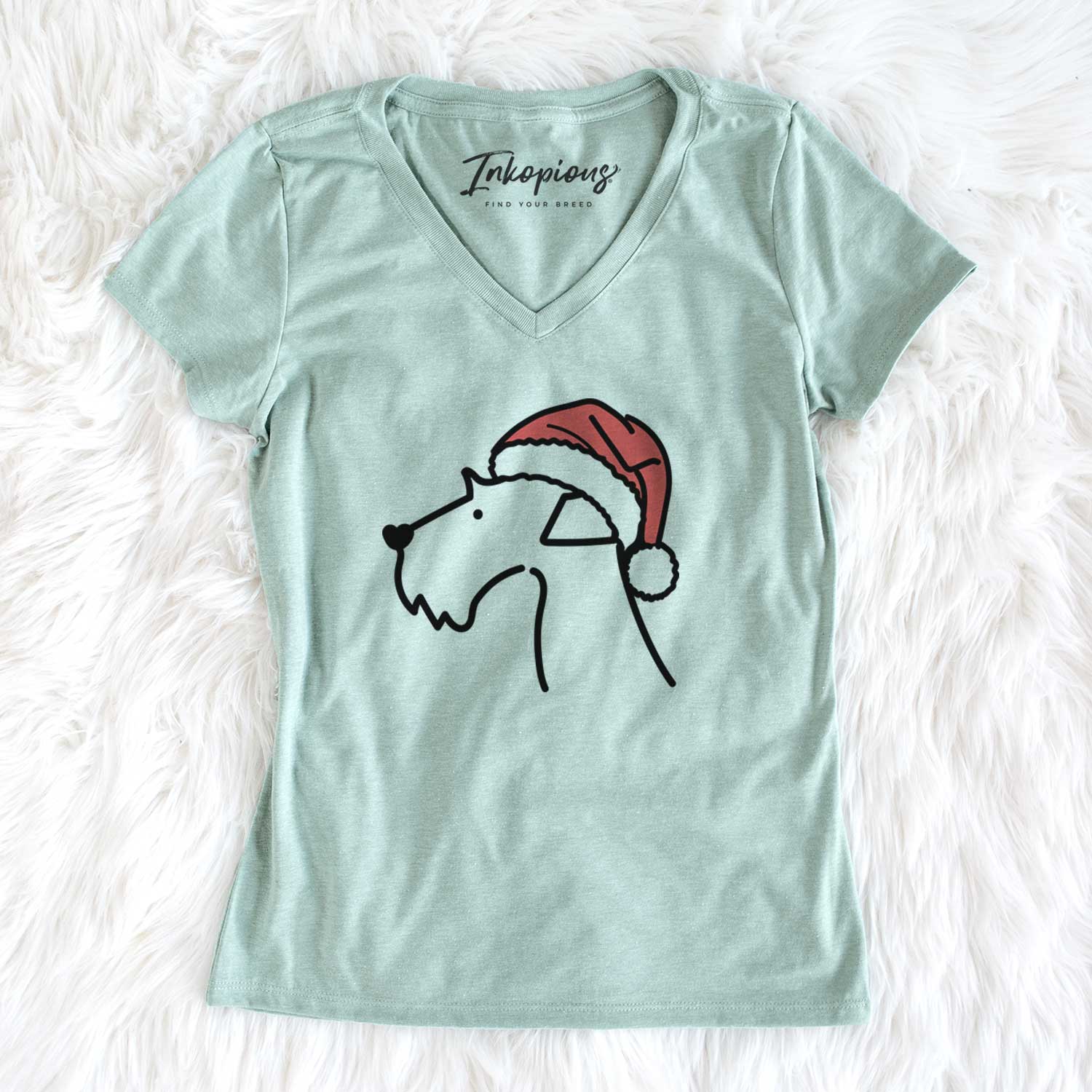 Jolly Airedale Terrier - Women's V-neck Shirt