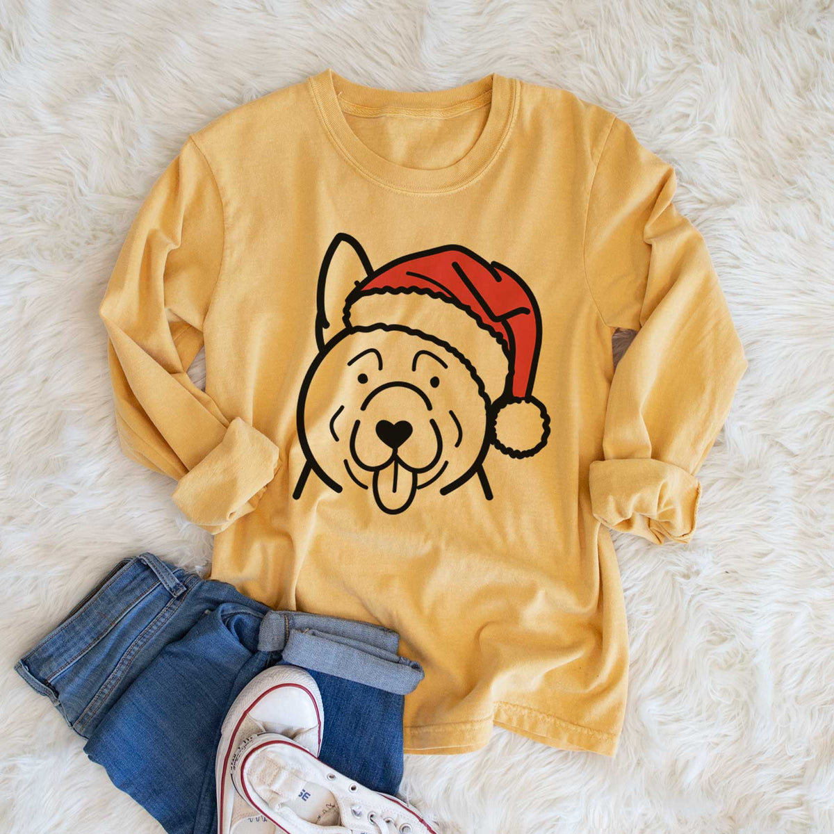 Jolly Akita - Heavyweight 100% Cotton Long Sleeve