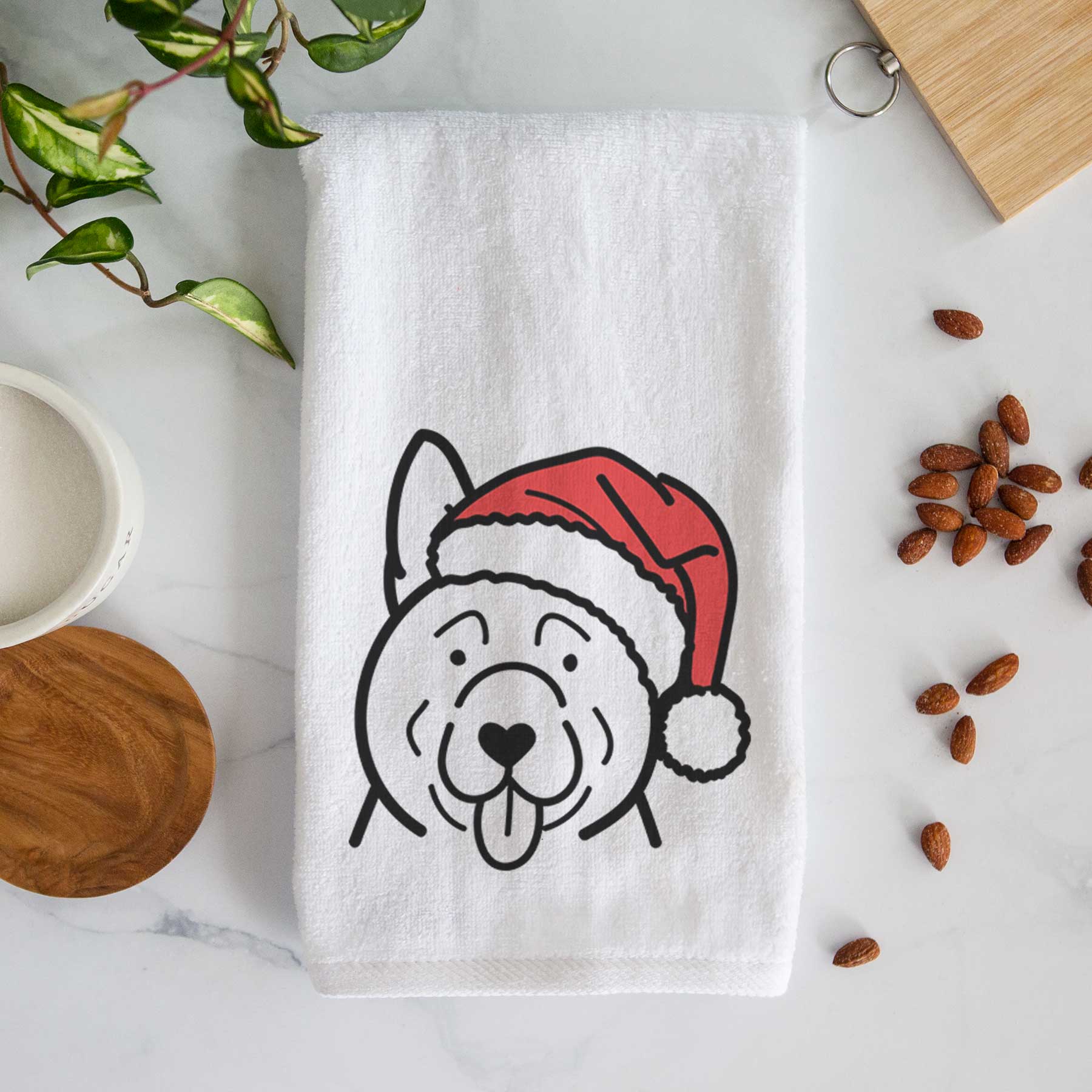 Jolly Akita - Decorative Hand Towel