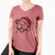 Jolly Happy American Staffordshire Terrier - Women's V-neck Shirt