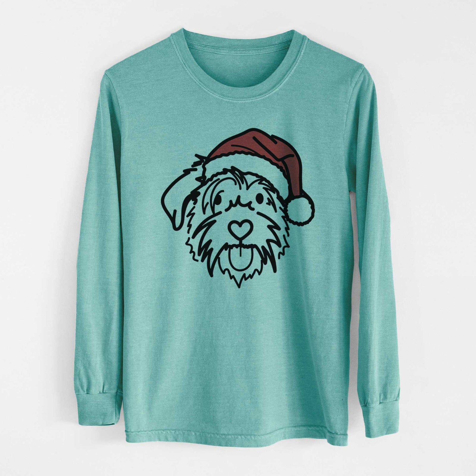 Jolly Scottish Terrier Border Collie Mix - Amal - Heavyweight 100% Cotton Long Sleeve