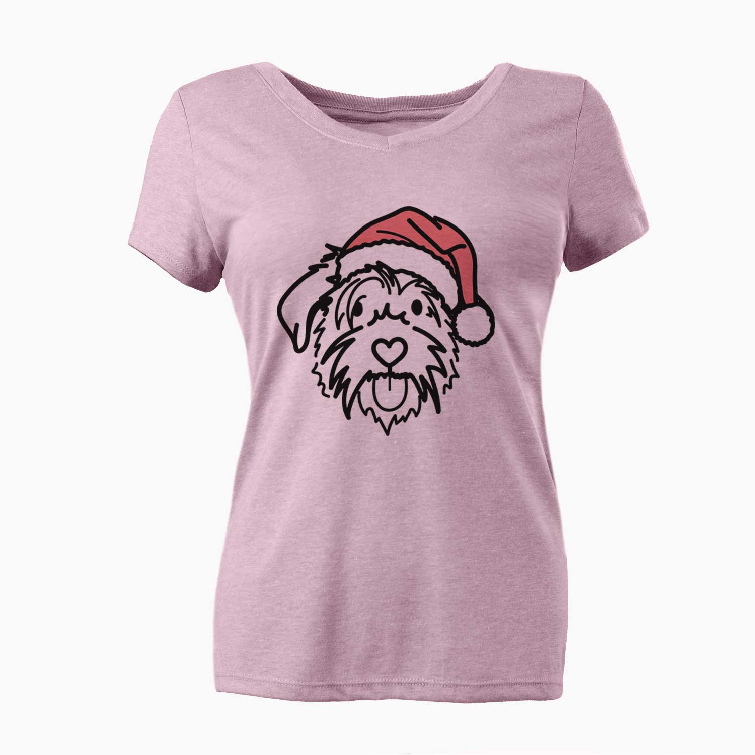 Jolly Scottish Terrier Border Collie Mix - Amal - Women's V-neck Shirt