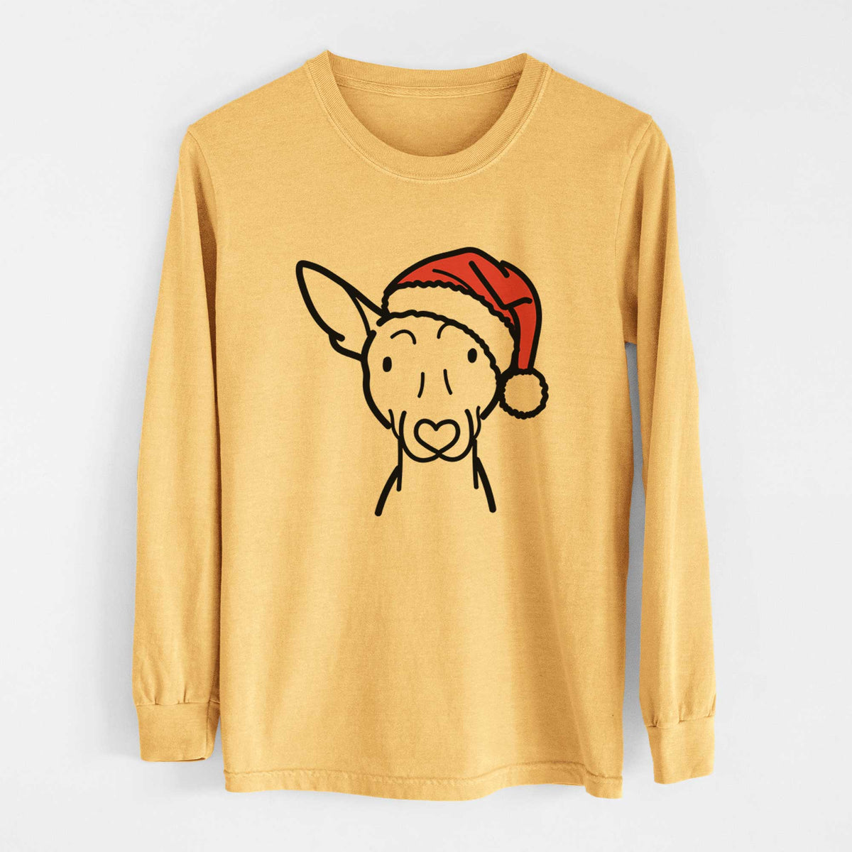 Jolly American Hairless Terrier - Heavyweight 100% Cotton Long Sleeve