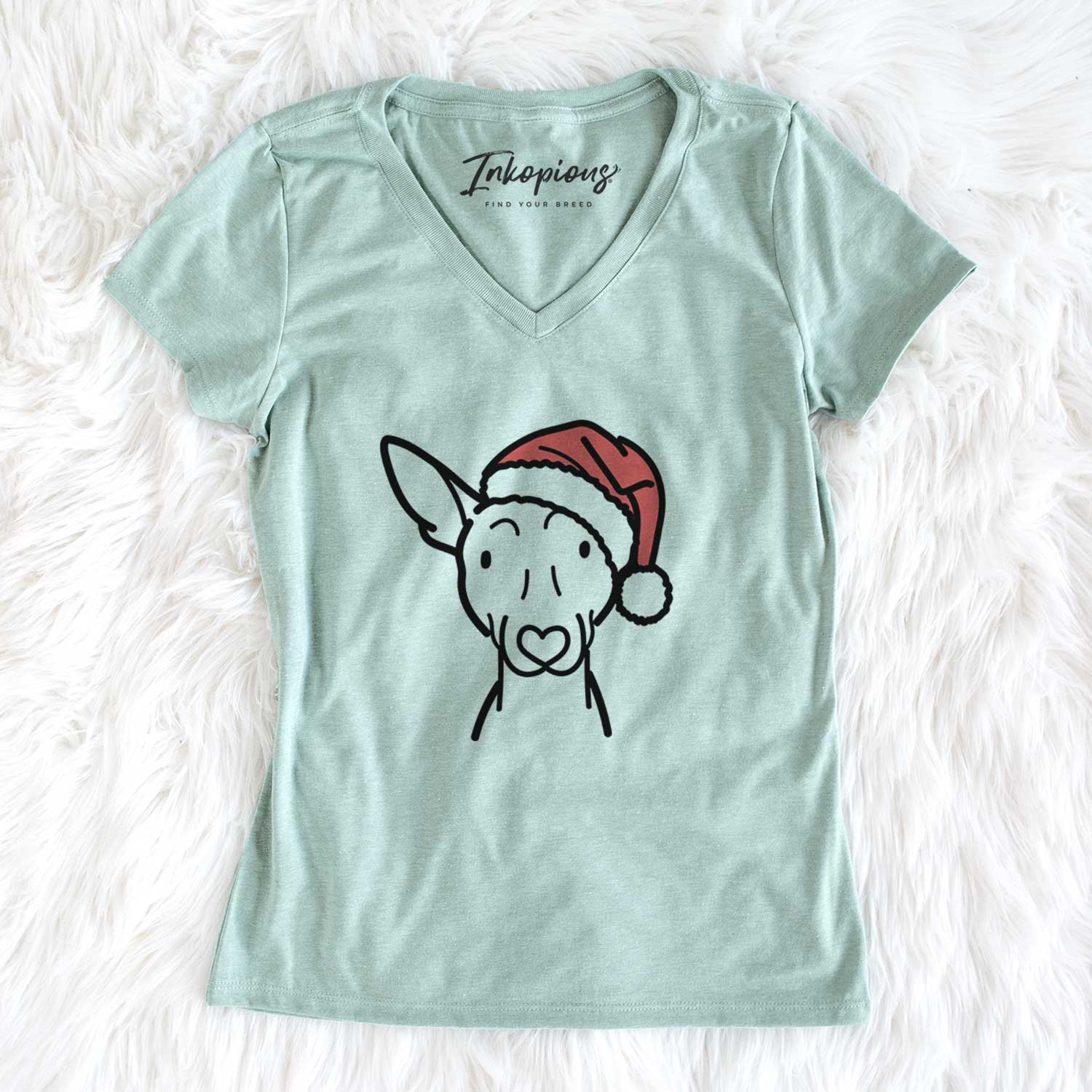 Jolly American Hairless Terrier - Women's V-neck Shirt