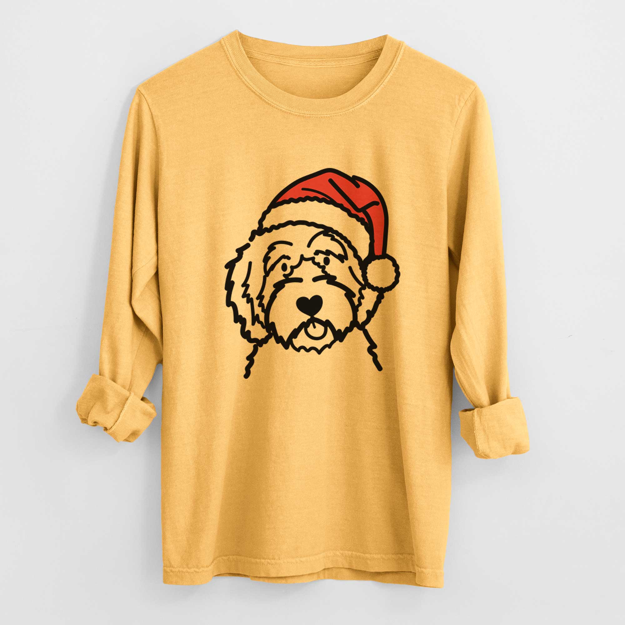 Jolly Aussiedoodle - Heavyweight 100% Cotton Long Sleeve