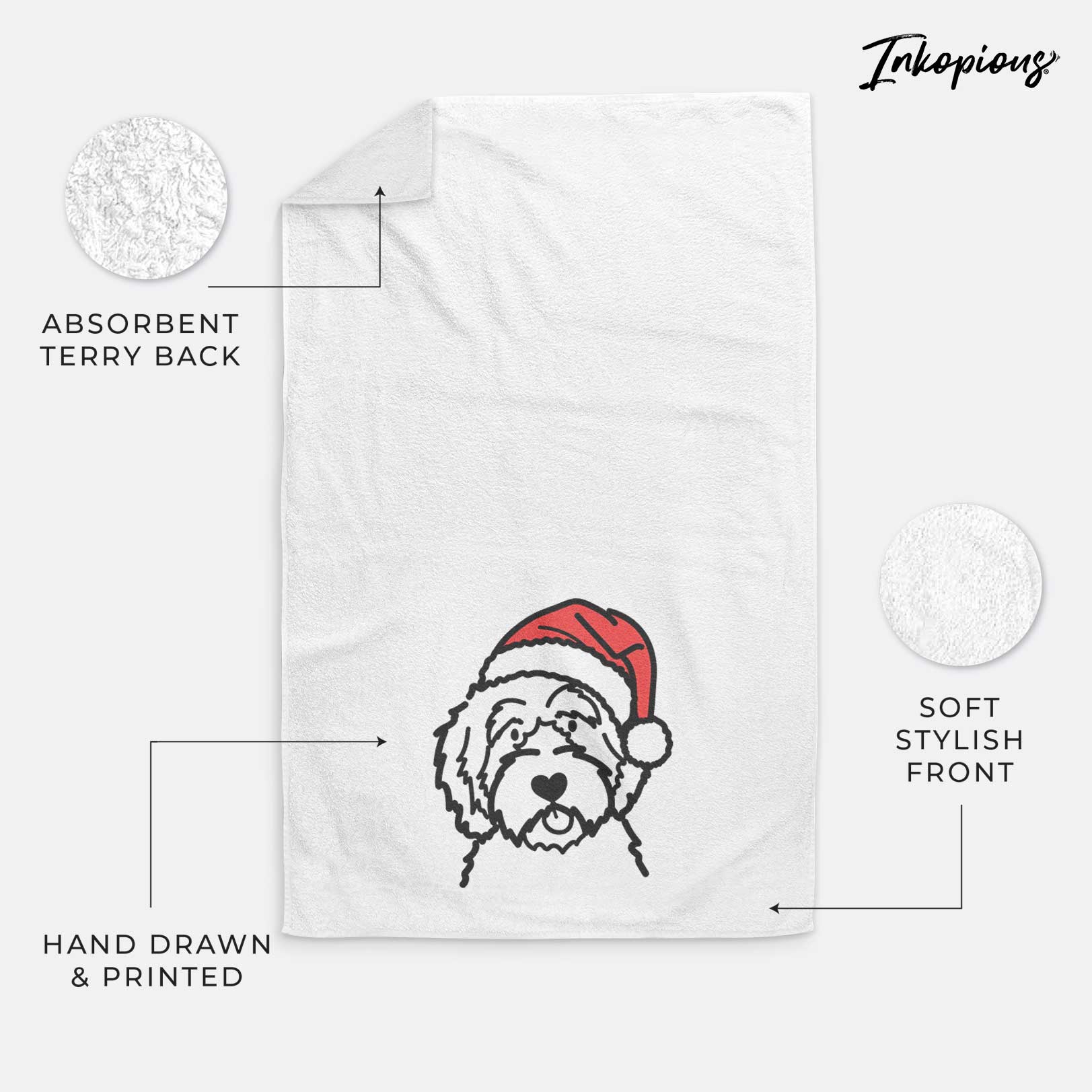 Jolly Aussiedoodle - Decorative Hand Towel