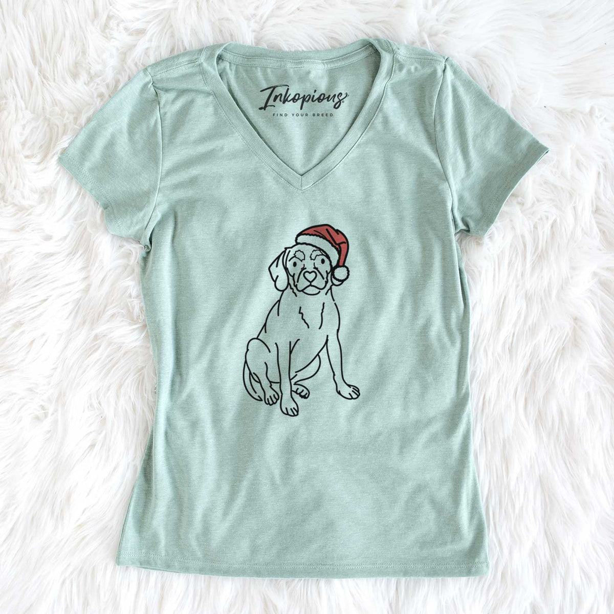 Jolly Puggle - Babs - Women's V-neck Shirt