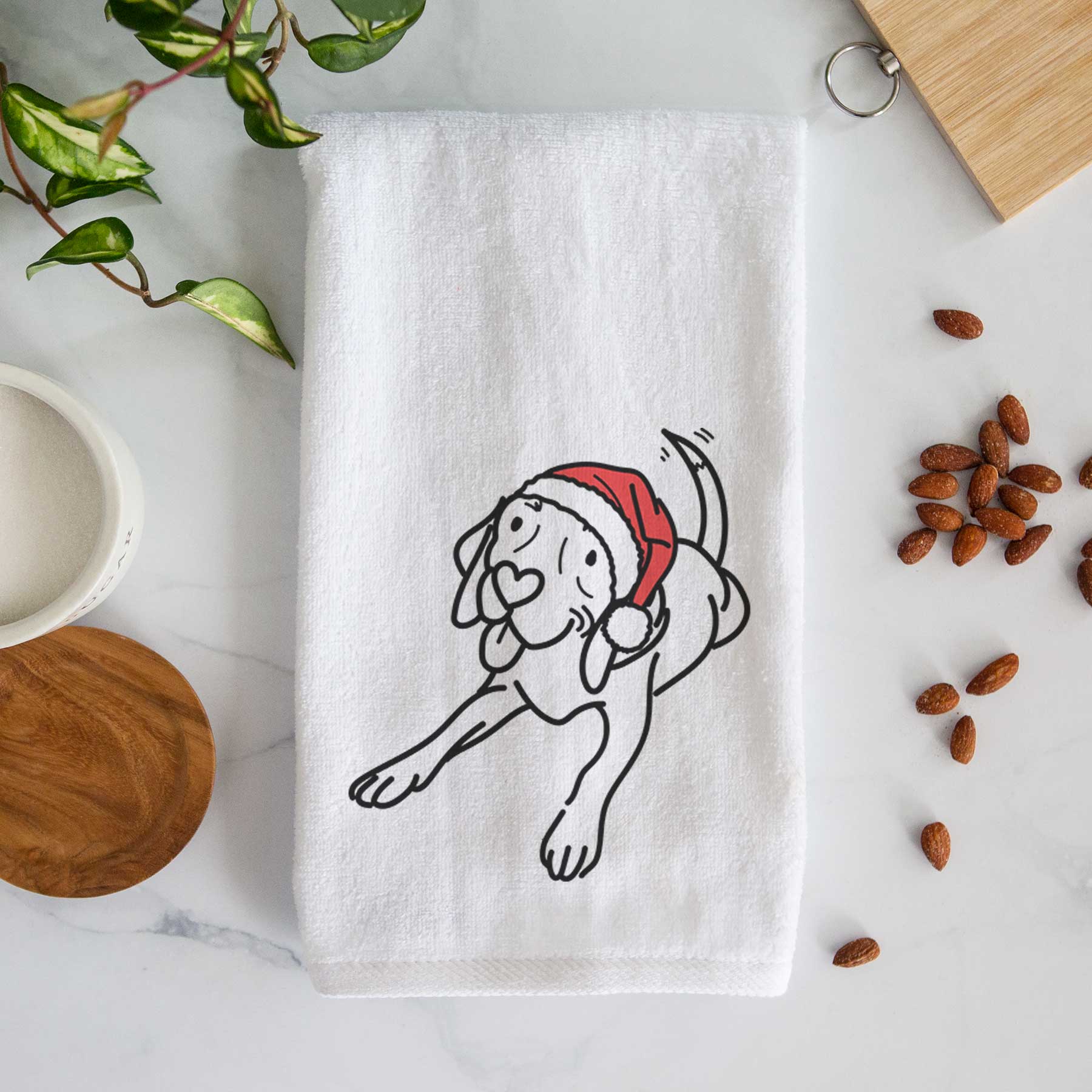 Jolly Beagle - Bagel - Decorative Hand Towel