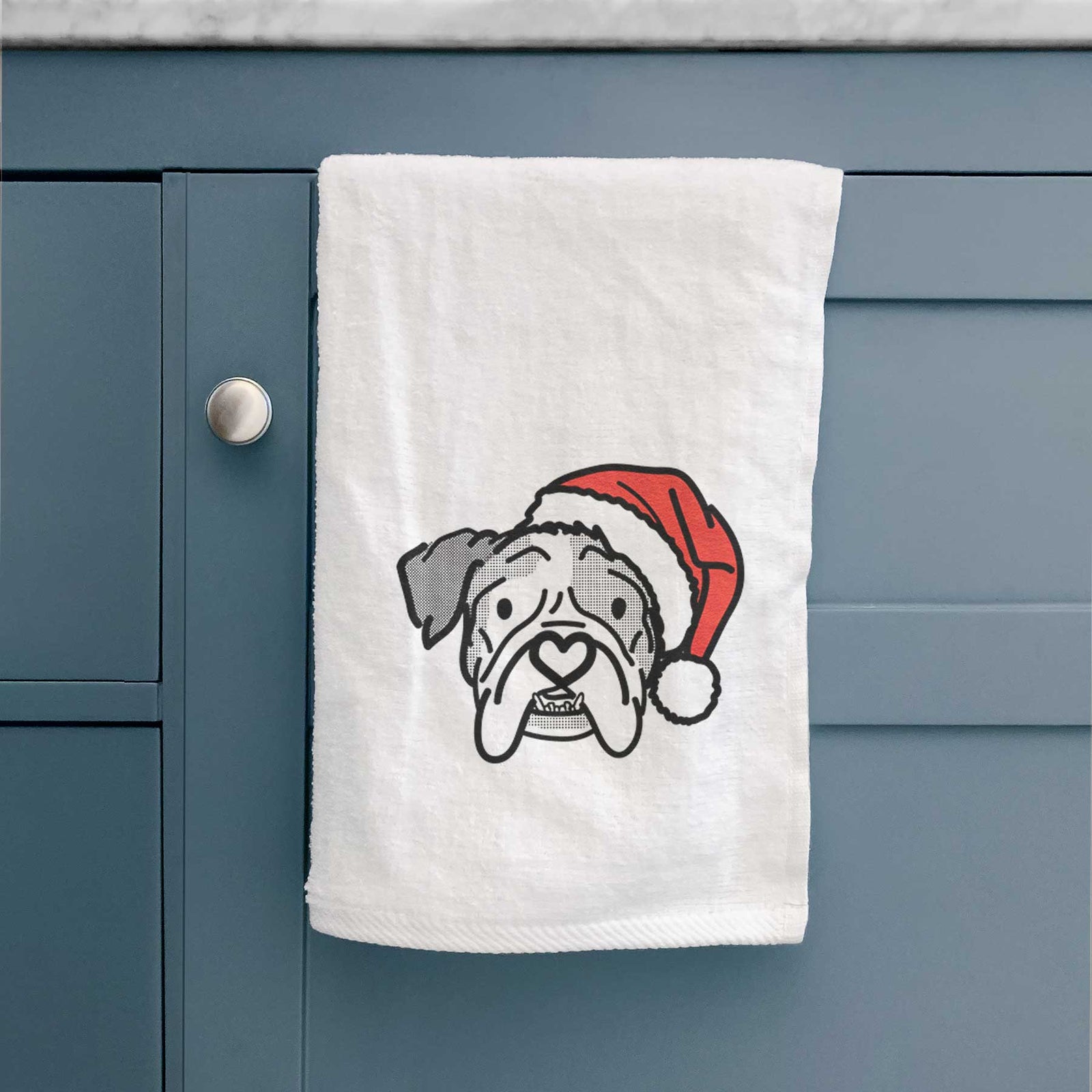 Jolly English Bulldog - Bailey - Decorative Hand Towel