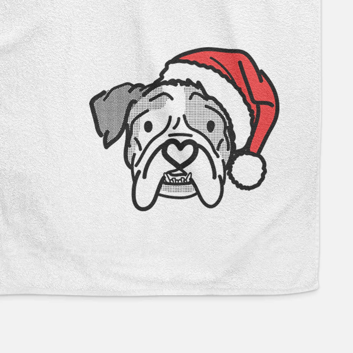 Jolly English Bulldog - Bailey - Decorative Hand Towel