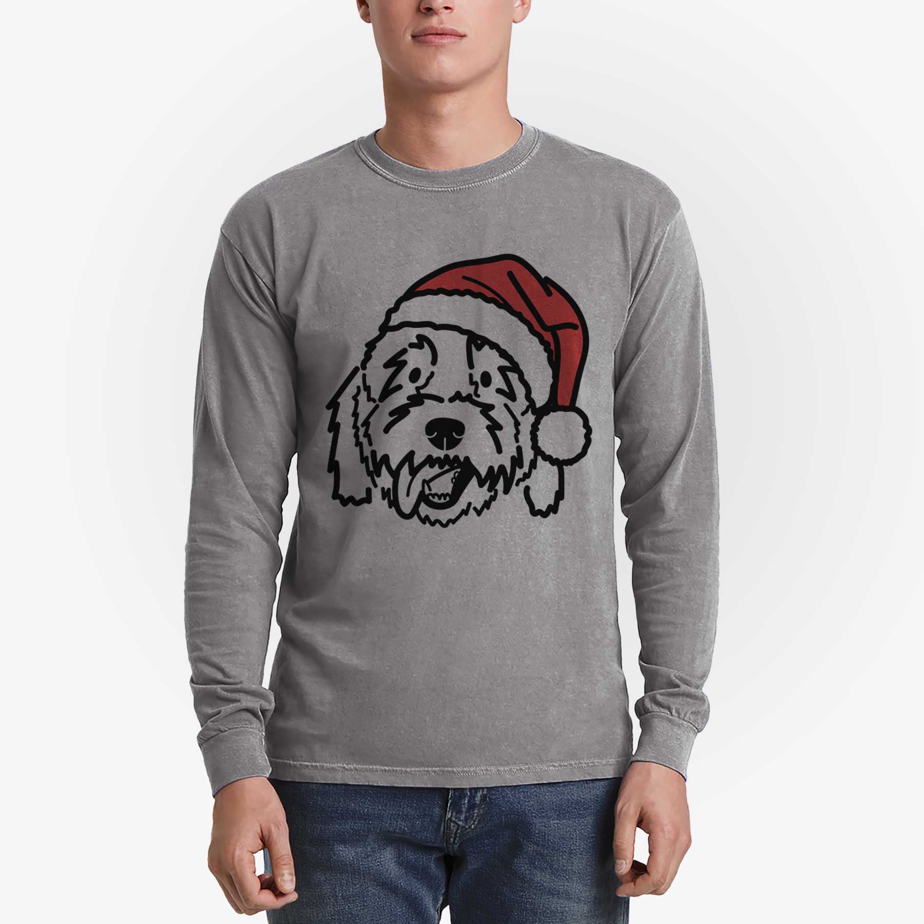 Jolly Goldendoodle - Barry - Heavyweight 100% Cotton Long Sleeve